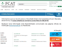 Tablet Screenshot of fcat.edu.br